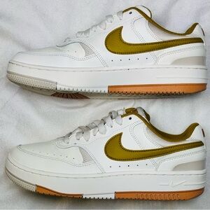 Nike Women’s Gamma Force White and Gold Sneakers size 8